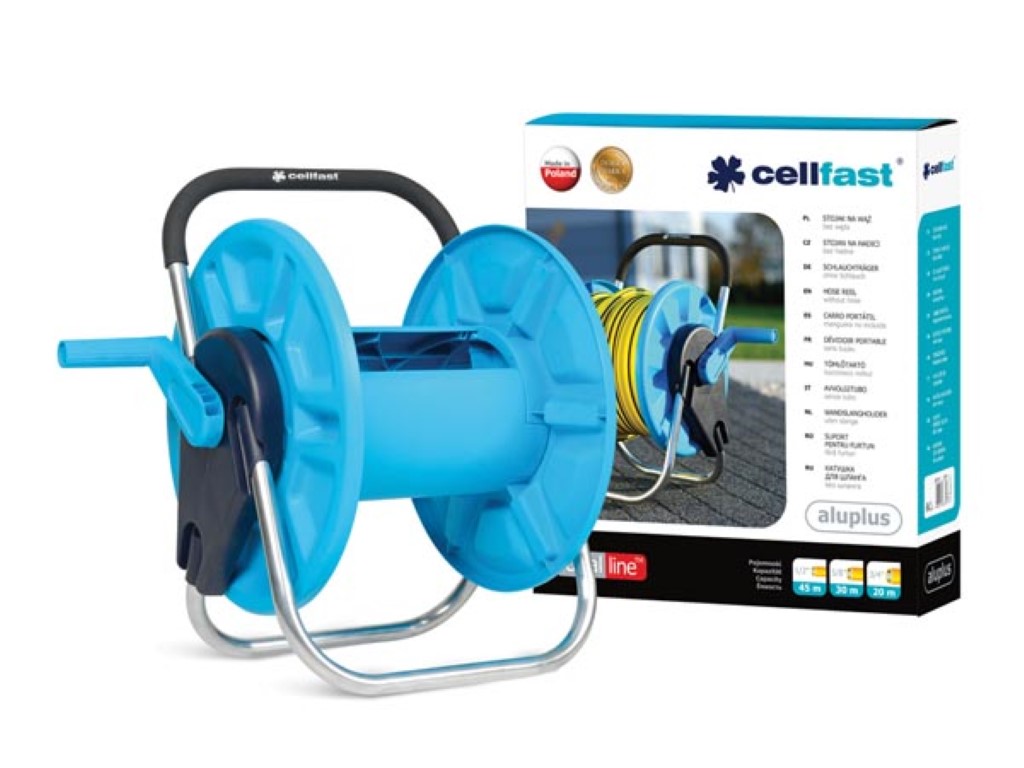 Cellfast, carretel para mangueira, aluplus, 1/2", 45 m_0