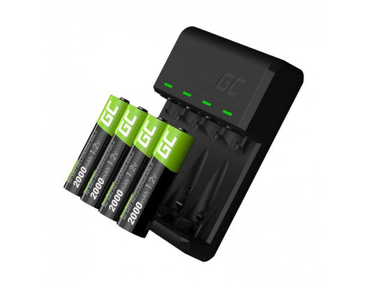 Set Green Cell GC VitalCharger and 4x batteries AA 2000mAh Ni-MH_0