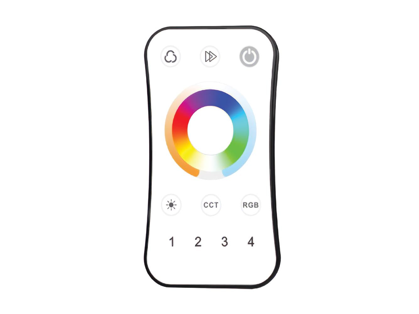 Sistema multizona - Controlador remoto CCT e LED RF RGB - 4 zonas_0