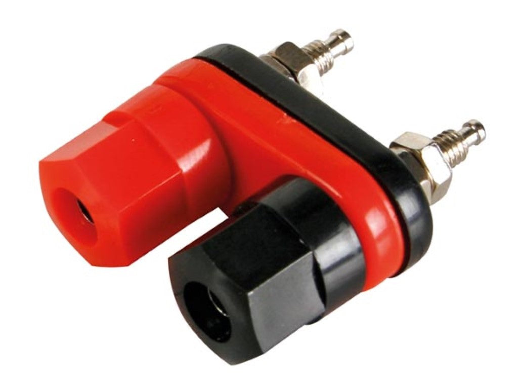 TERMINAL DUPLO VERMELHO/PRETO - BANHADO A OURO_0