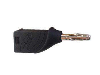 ficha banana 4mm empilhável - preto_0