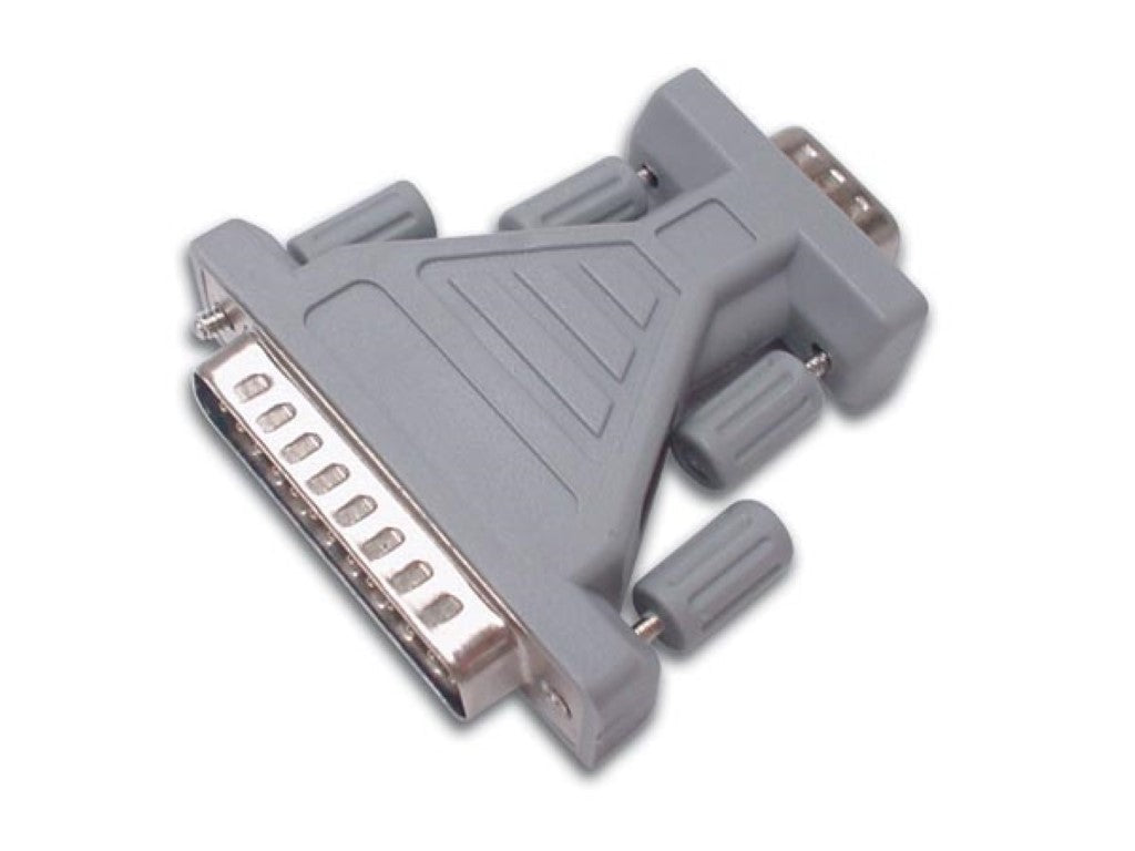 ADAPTADOR DE PORTA SUBD9 FÊMEA - SUBD25 MACHO_0