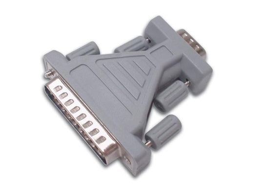 ADAPTADOR DE PORTA SUBD9 FÊMEA - SUBD25 MACHO_0