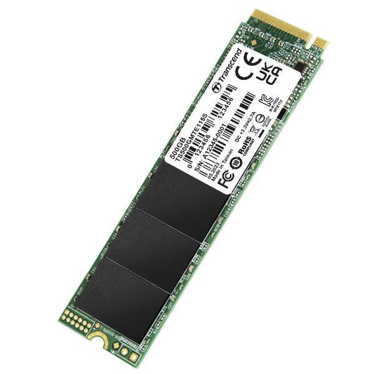 TS500GMTE115S - SSD M.2 2280 da 500GB, PCIe Gen3x4, NVMe, TLC, senza DRAM_0
