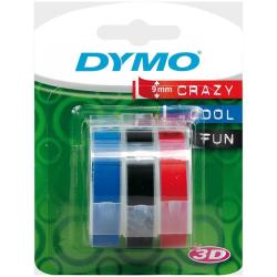 Dymo 3x1 Embossing Labels Multi-Pack 9mm / Vermelho/Azul/Preto_0