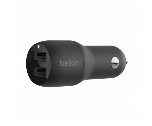 CARICABATTERIE DA AUTO CON DOPPIA PORTA USB-A 12W - NERO_1