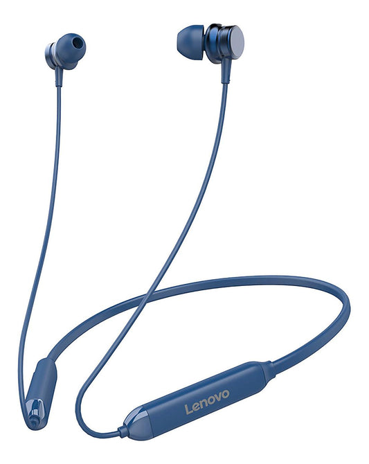 Lenovo HE15 Blue Wireless in-Ear Neckband Headphones with in-Built Mic_0