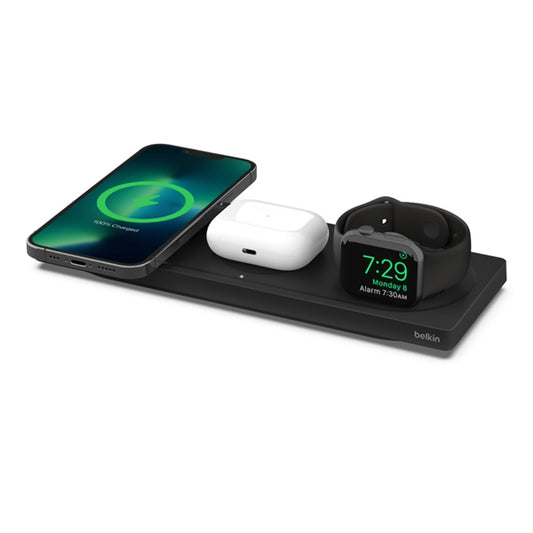 TAPPETINO DI RICARICA WIRELESS MAGSAFE 3 IN 1 - NERO_0