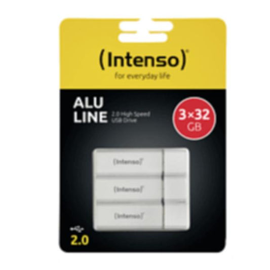 Chiavetta USB 2.0 Intenso Alu Line da 32GB. confezione da 3 pz._0