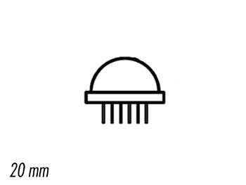 LÂMPADA LED JUMBO 20mm VERMELHA DIFUNDIDA_0