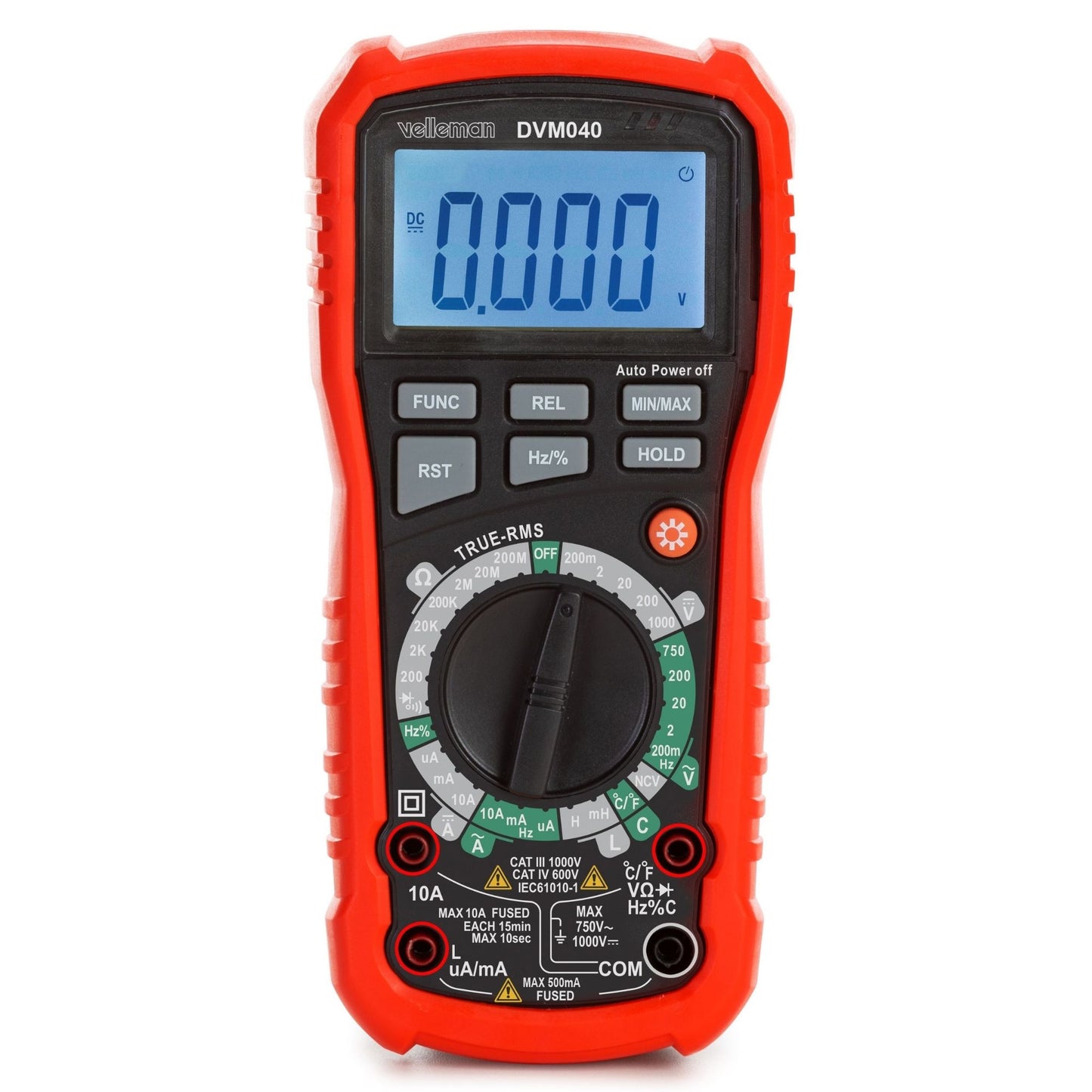 Multímetro digital RMS industrial robusto e verdadeiro - CAT III - 1000 V / CAT IV - 600V - 11 funções_0