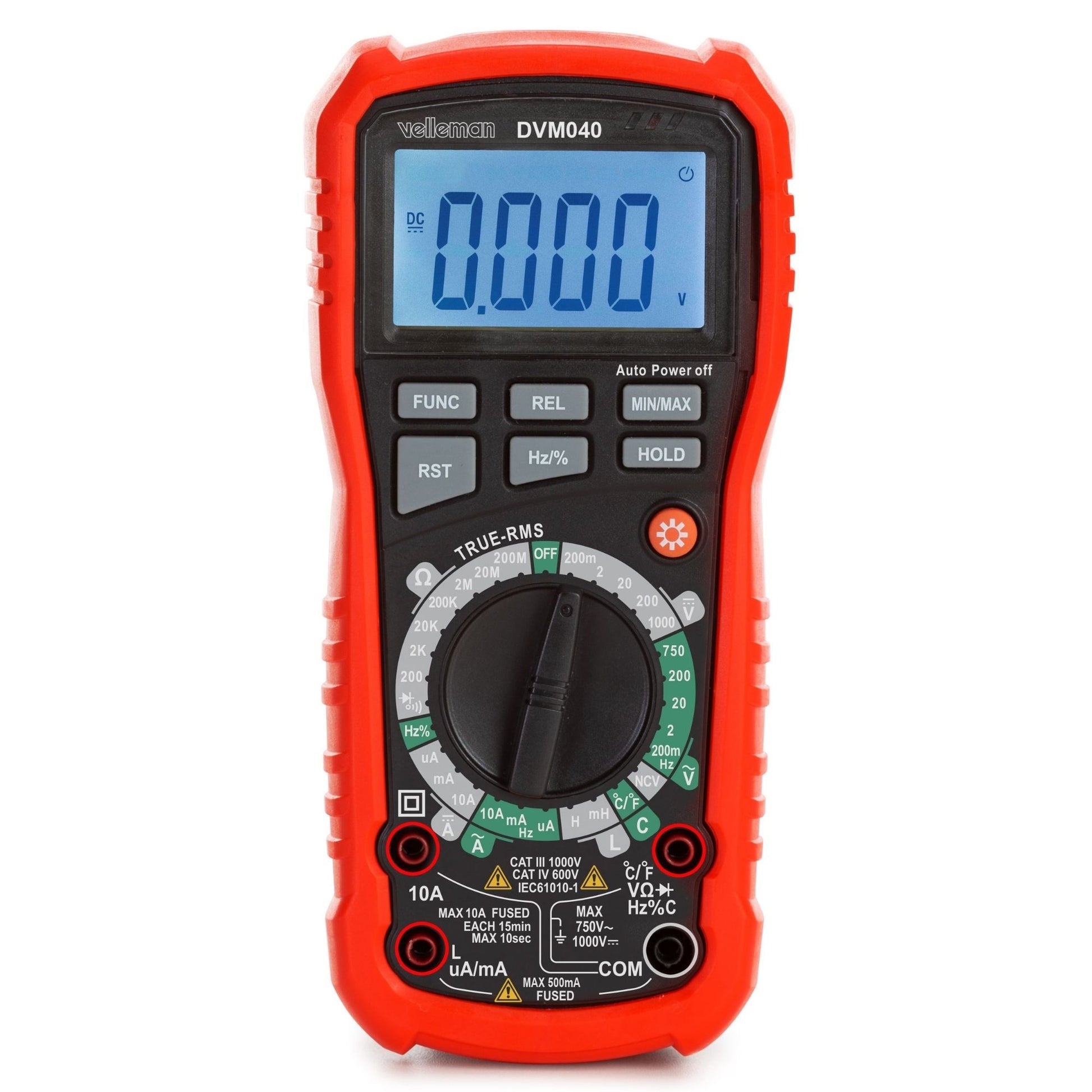 Multímetro digital RMS industrial robusto e verdadeiro - CAT III - 1000 V / CAT IV - 600V - 11 funções_0
