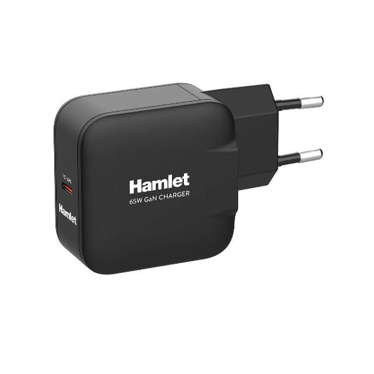 Alimentador USB-C HAMLET / 65W / GaN / Preto / XPDG-65W_0