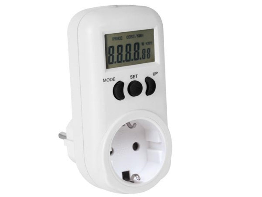 MEDIDOR DE ENERGIA 230 VAC - 16 A - FICHA TIPO ALEMÃO_0