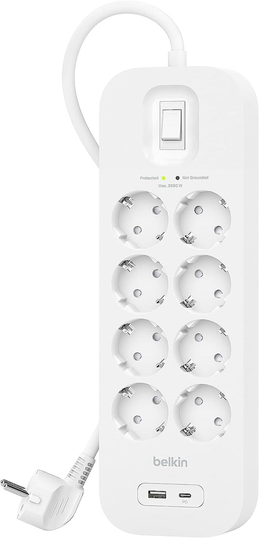 SURGE - PROTEZIONE DALLE SOVRACORRENTI CON USB C 8 - OUTLET_0