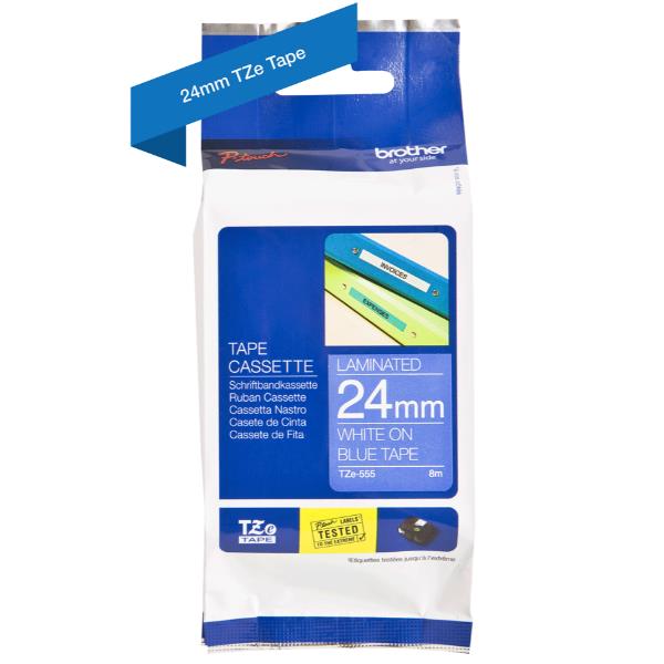 TZE555 LAMINATO DA 36 MM BIANCO SU FONDO BLU LUNGHEZZA 8 METRI_1
