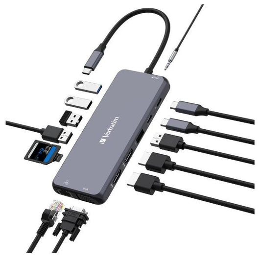 USB-C Pro Multiport-Hub CMH-14, 14 Port, Dockingstation_0