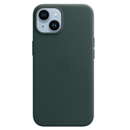 Capa de Couro Apple iPhone 14 com MagSafe / Verde Floresta / MPP53ZM/A_0