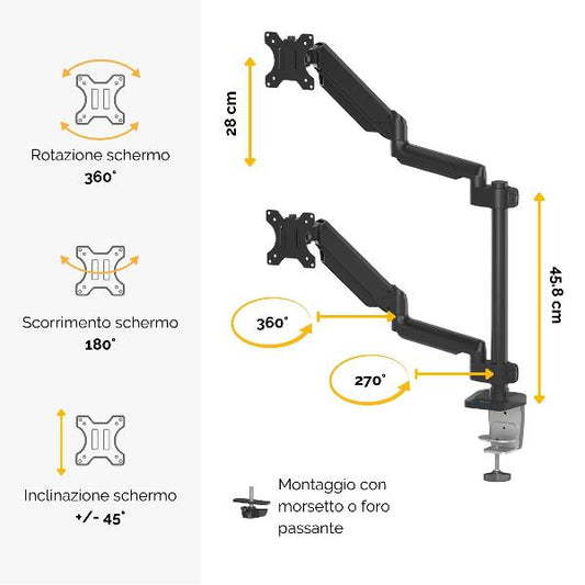 BRACCIO MONITOR DOPPIO VERTICALE PLATINUM SERIES_0