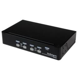 Switch KVM StarTech / 4 Portas / Preto / SV431DUSBU_0