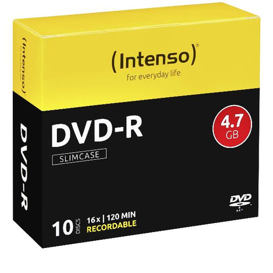 DVD-R 4.7 GB - 16X - SLIM CASE 10PZ._0