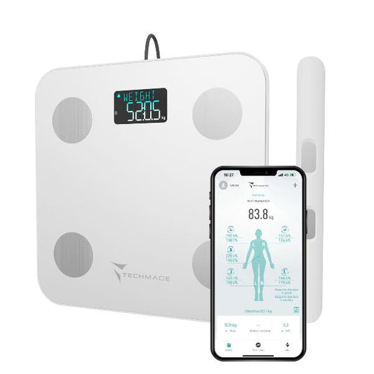 TECHMADE BILANCIA BODY FAT CON 8 ELETTRODI IMPENDEZIOMETRICA (TM-SCALE2)_0