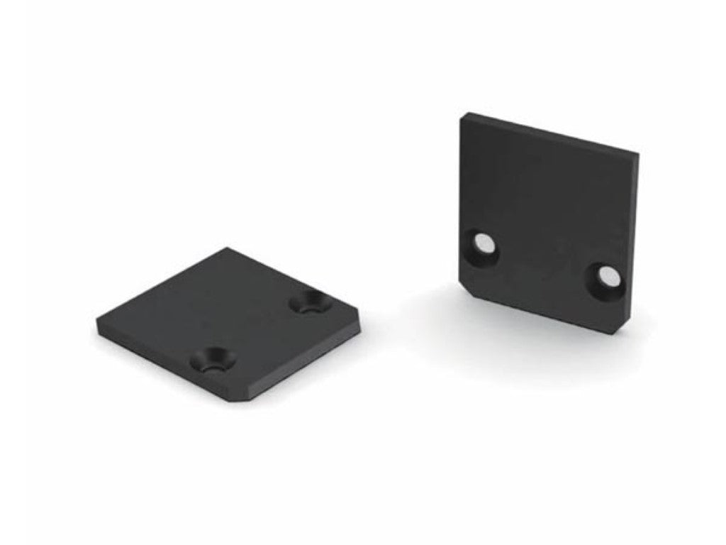 TAMPA DA EXTREMIDADE EM ALUMÍNIO ANODIZADO PARA PERFIL SL15 FL SEM ORIFÍCIO PARA CABO - PRETO_0