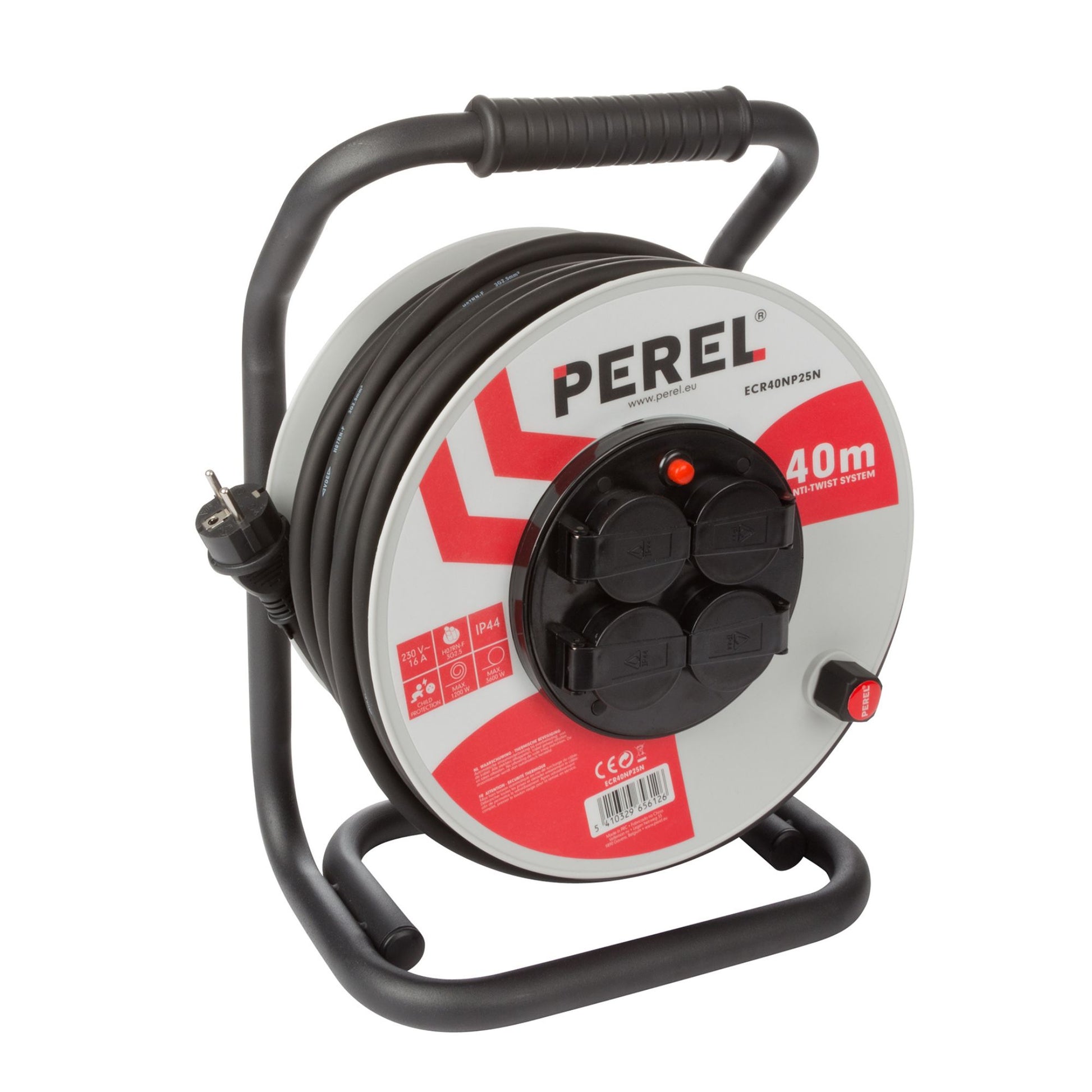 ENROLADOR DE CABO PROFISSIONAL EM NEOPRENE 40 m - 3G2.5 - 4 TOMADAS_0