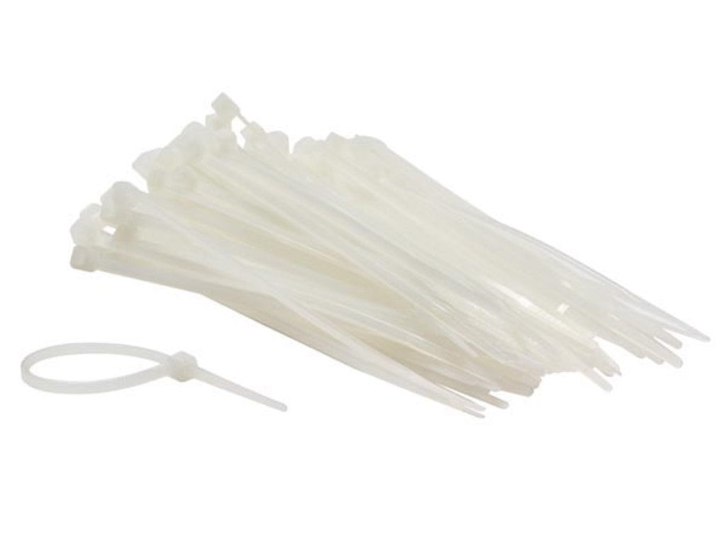 ABRAÇADEIRAS EM NYLON PARA CABOS - 2.5 x 100 mm - BRANCO (100 unids)_0