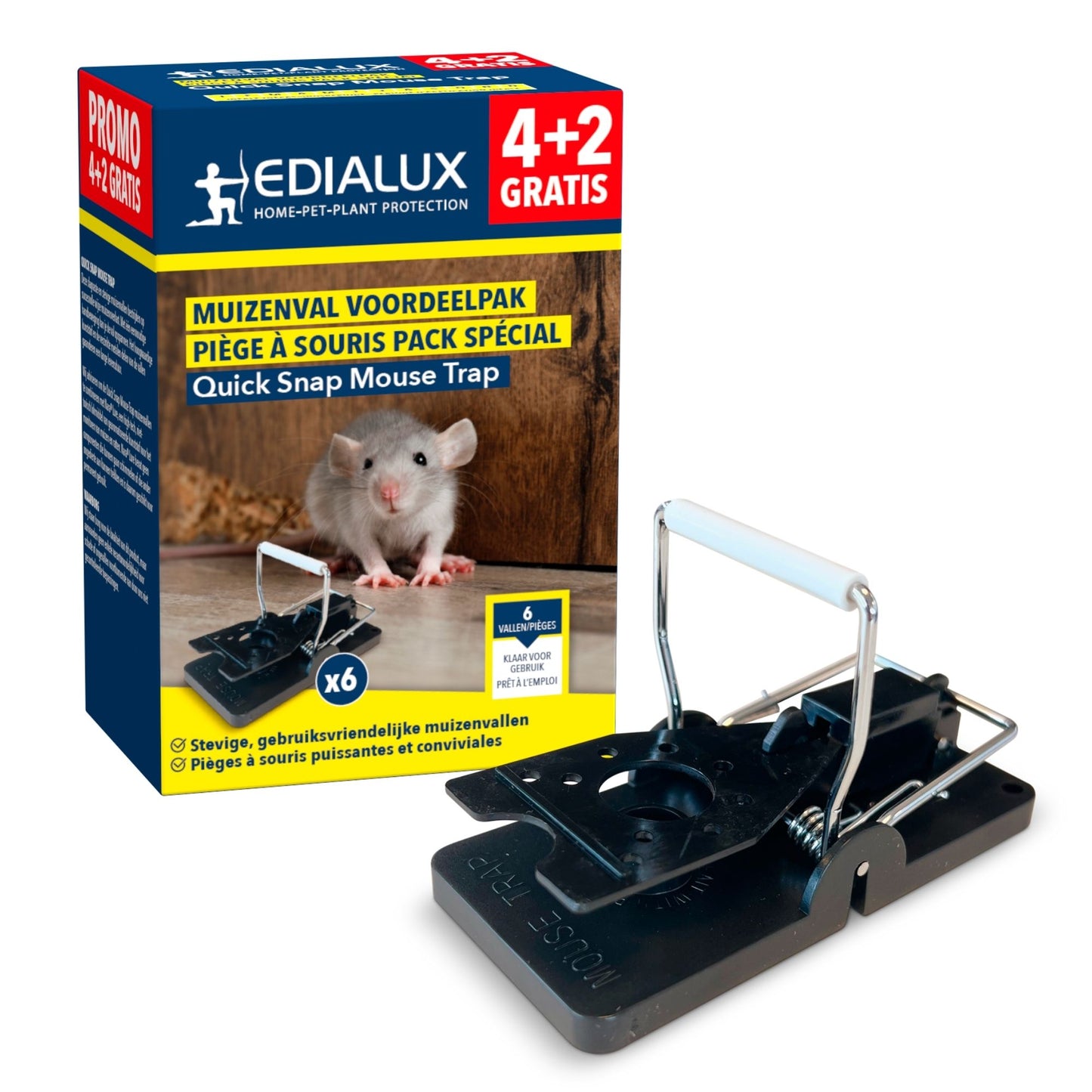 Ratoeira Quicksnap, promopack 4+2 peças_0