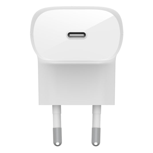 CARICABATTERIE DA PARETE CON PPS PORTA USB-C PD 30W 1M PVC C-LTG- BIANCO_0