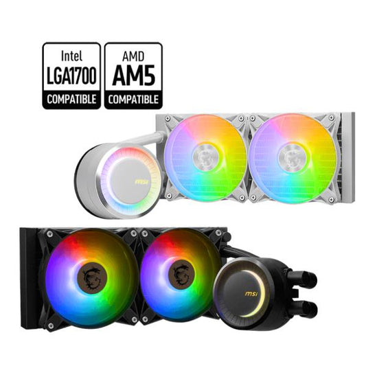 MSI MAG CORELIQUID E240 sistema de refrigeración para ordenador Placa base, Procesador Liquid cooling kit 12 cm Negro_0