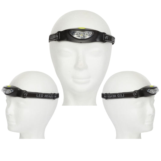 LANTERNA DE CABEÇA COM 3 LEDs BRANCOS ULTRA LUMINOSOS_0