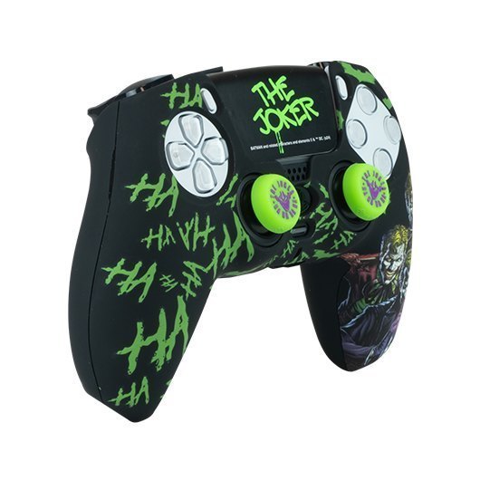 KIT FUNDA+GRIPS+STICKER MANDO PS5 FR-TEC DC JOKER_0