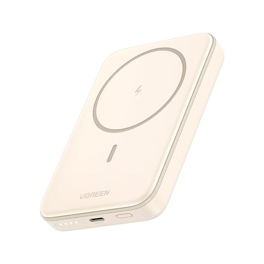 UGREEN 5000mAh Mini Powerbank Wireless 15W with MagSafe white_0