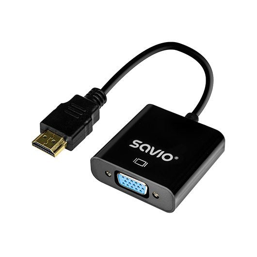 ADAPTADOR HDMI A VGA NEGRO SAVIO AK-75 M/H_0