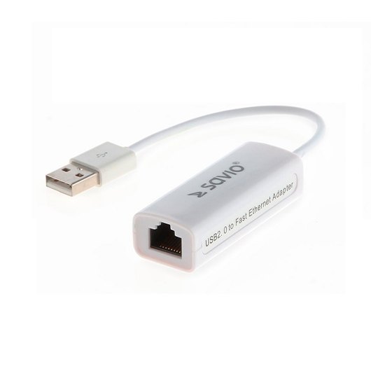 ADAPTADOR USB 2.0 A ETHERNET RJ45 SAVIO CL-24_0