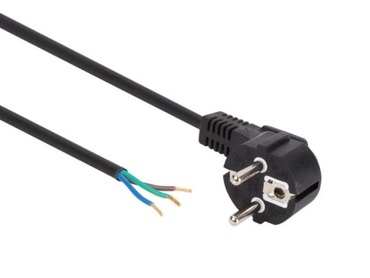 CABO DE ALIMENTAÇÃO PRETO CEE 7/7 90 + EXTREMIDADES L=1.5 m H05VV-F 3G0.75 mm²_0