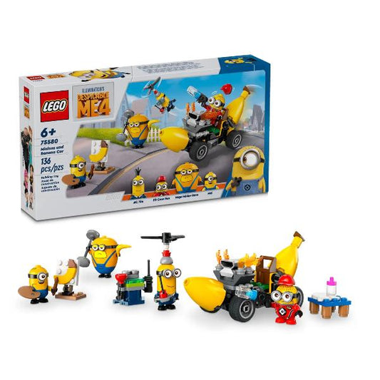 75580 Minions und das Bananen Auto, Konstruktionsspielzeug_0