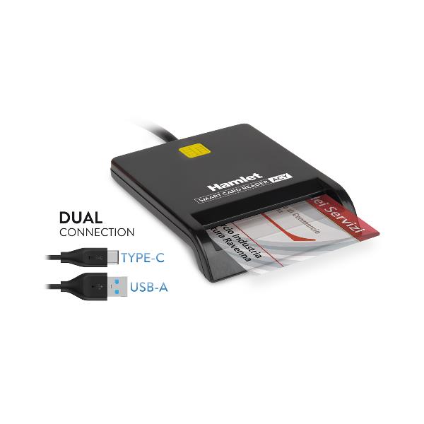 HUSCR-ACY Lettore Smart Card USB-C + USB-A 3.0 (HUSCR-ACY)_0