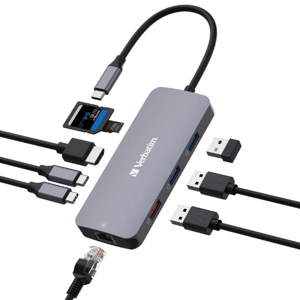 USB-C Pro Multiport-Hub CMH-09, 9 Port , Dockingstation_1