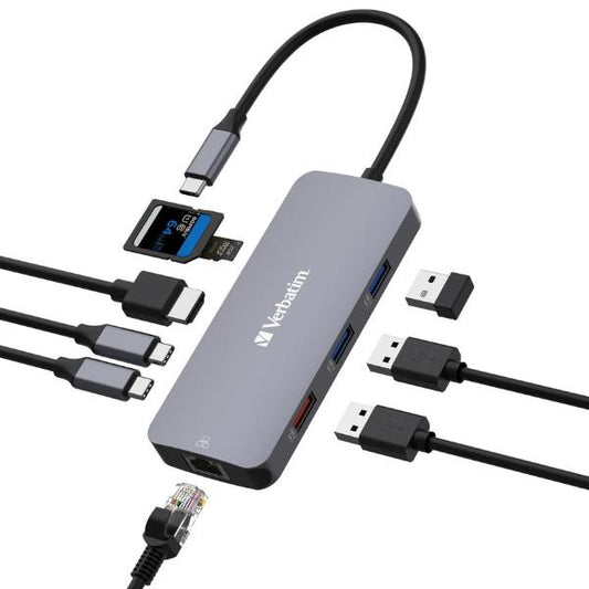 USB-C Pro Multiport-Hub CMH-09, 9 Port , Dockingstation_1