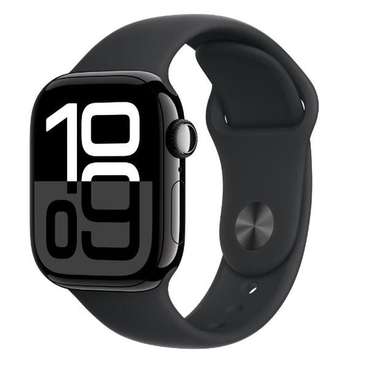 Apple Watch Series 10/ GPS/ Cellular/ 42mm/ Caja de Aluminio Negro Azabache / Correa Deportiva Negra S/M_0