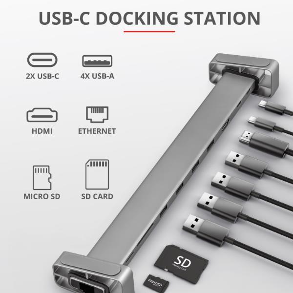 DALYX 10-IN-1 DOCKING STATION USB-C - ALLUMINIO_0