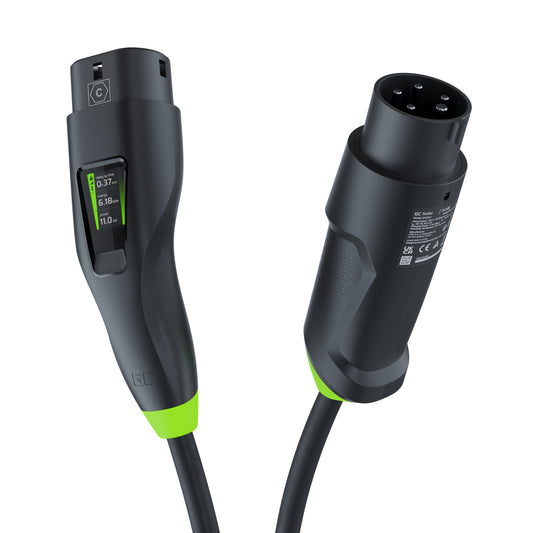 Green Cell Habu EV Mobile Charger 11 kW 7 m Type 2 to CEE 16 A for Charging Electric Vehicles EV PHEV 2in1 Wallbox with GC App_0