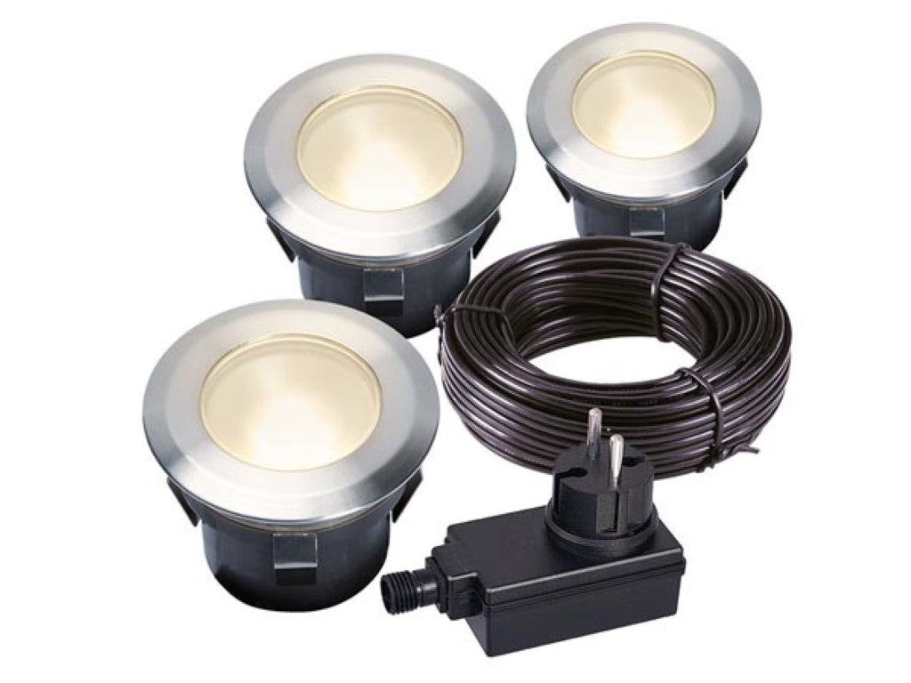 Garden Lights - Larch set - holofote embutido - 12V - 30lm - 1W - 3000K_0