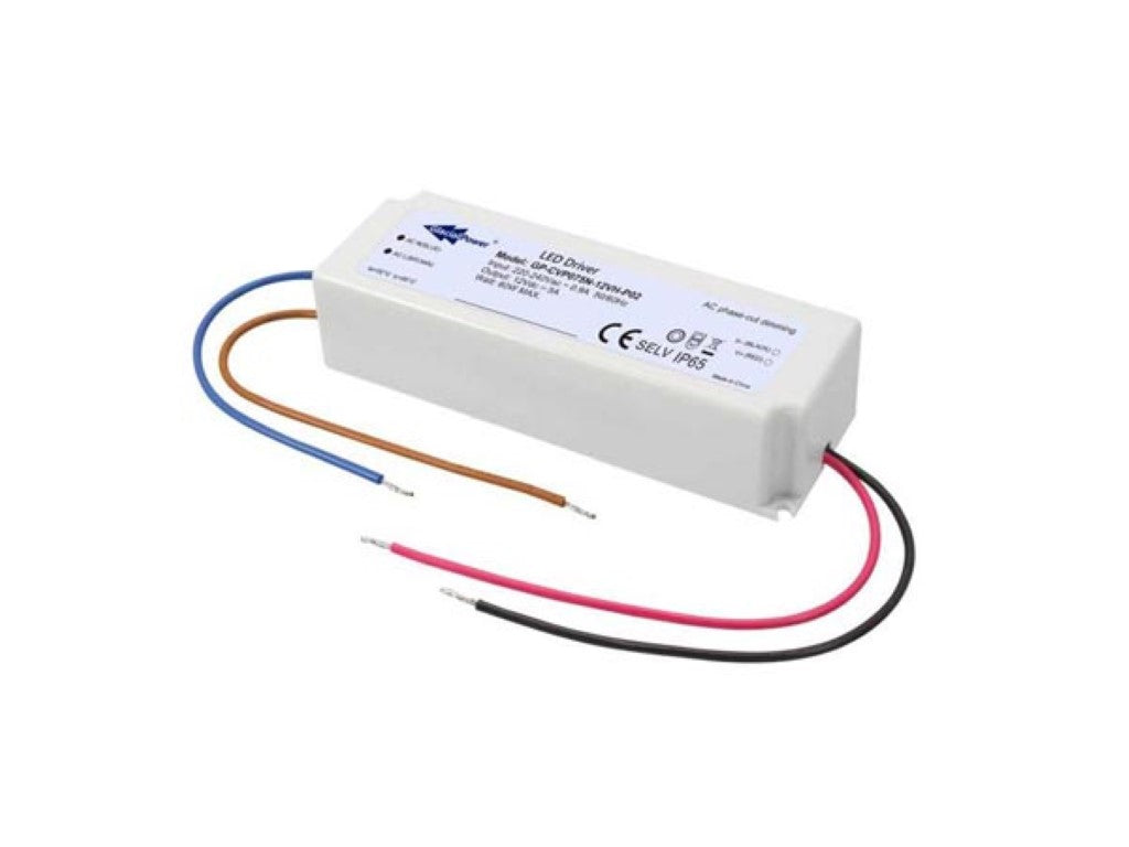 FONTE DE ALIMENTAÇÃO LED DE TENSÃO CONSTANTE - 75 W 12 V 5 A com TRIAC DIMMING_0