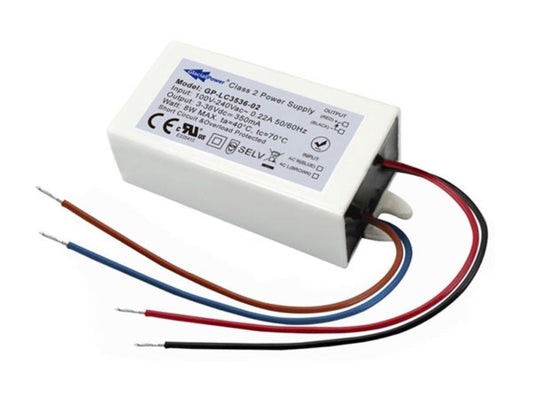 FONTE DE ALIMENTAÇÃO LED COMUTADA - SAÍDA ÚNICA - 8 W - 350 mA - 3 ~ 36 VDC - CORRENTE CONSTANTE_0