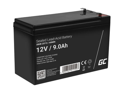 Green Cell AGM VRLA 12V 9Ah maintenance-free battery for UPS units_1