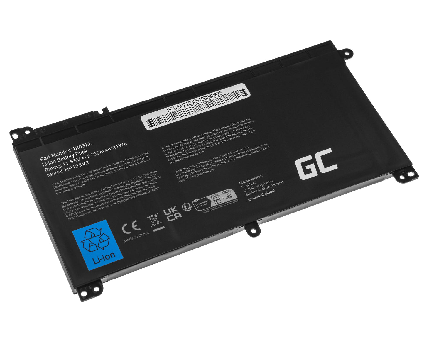 Green Cell Battery BI03XL ON03XL for HP Pavilion x360 13-U 13-U000 13-U100 Stream 14-AX 14-AX000_1